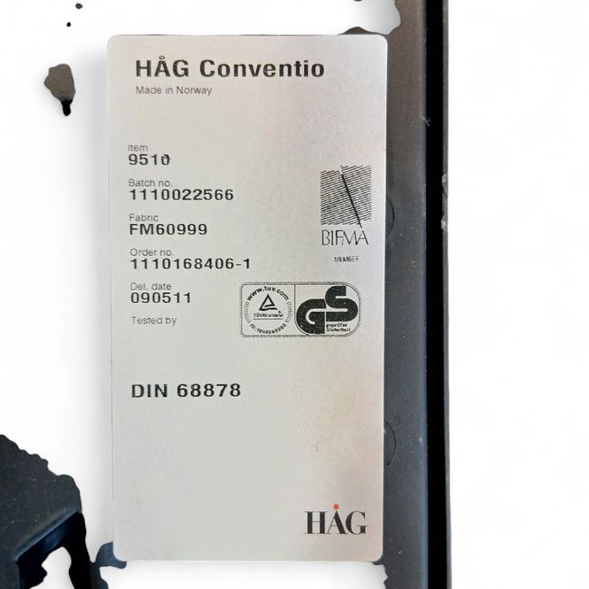 Hovedbilde HÅG Conventio 9510 konferansestol sort