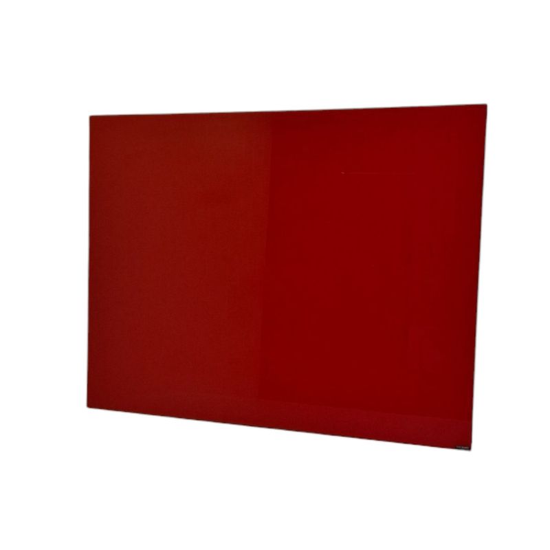 Chatboard whiteboard 120x90cm rød glass