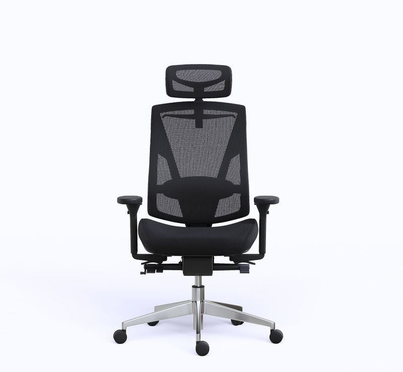 Cesar+ kontorstol, sort/mesh