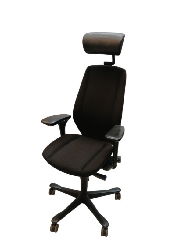 Kinnarps 9000 Synchrone kontorstol, sort